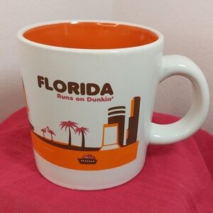 2012 Dunkin' Donuts 'Florida Runs On Dunkin' 14 oz Coffee Mug Limited Edition